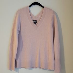 Halogen Light Pink Cashmere Sweater